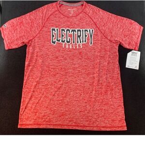 Holloway Electrify Eagles Red Heathered Short Sleeve Athletic T Shirt Mens L